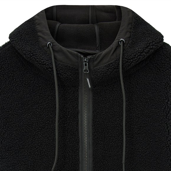 Weekend Offender Mens Black Debden Zip Through Fleece Hoody main image