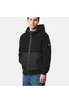 Weekend Offender Mens Black Debden Zip Through Fleece Hoody