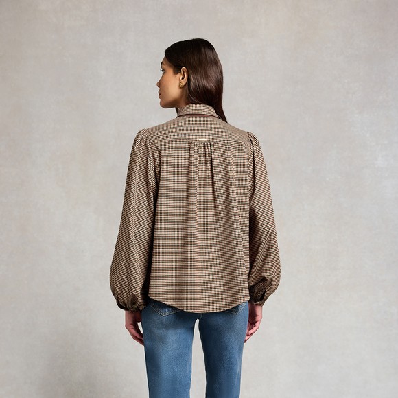 Holland Cooper Womens Brown Burford Blouse  #4