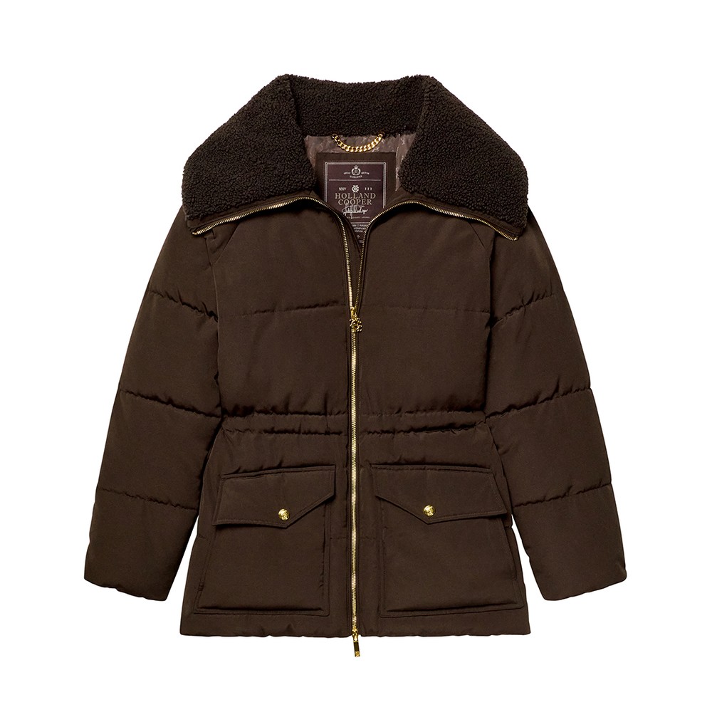 Borg Collar Padded Coat
