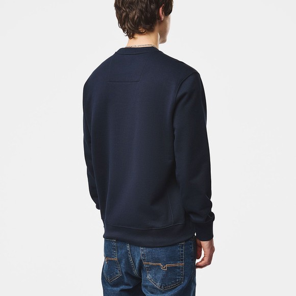 Weekend Offender Mens Blue Thunder Crew Sweatshirt With Parachute Binding main image