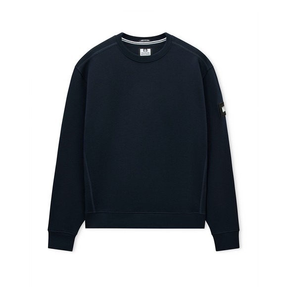 Weekend Offender Mens Blue Thunder Crew Sweatshirt With Parachute Binding main image