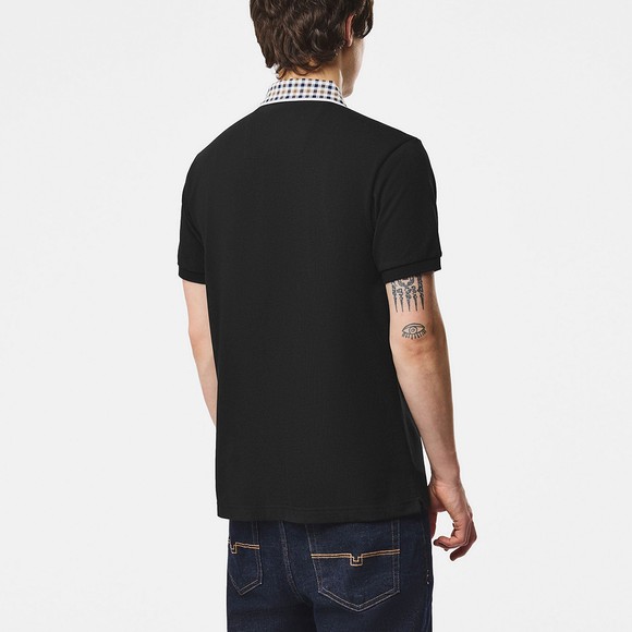 Weekend Offender Mens Black Tipasa Jacquard Rib Polo Shirt main image