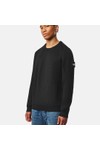 Weekend Offender Mens Black Morello Rib Crew Jumper