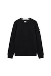 Weekend Offender Mens Black Morello Rib Crew Jumper