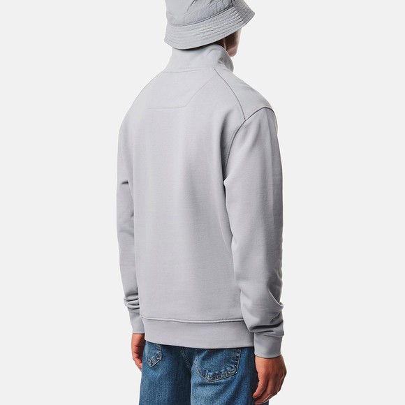 Weekend Offender Mens Grey Kraviz Half Zip Jumper main image