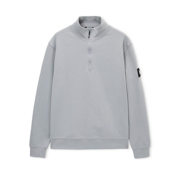 Weekend Offender Mens Grey Kraviz Half Zip Jumper main image