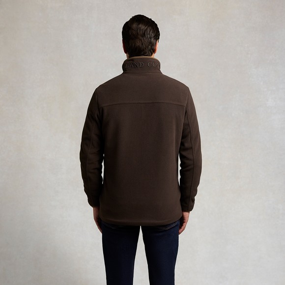 Holland Cooper Mens Brown Fleece Field Jacket #4