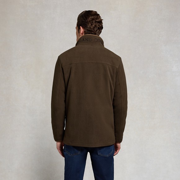 Holland Cooper Mens Green Fleece Field Jacket #4