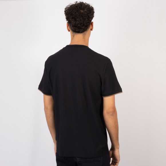 Fred Perry Mens Black Tipped Pique T-Shirt #4