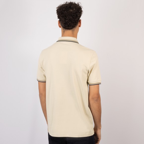 Fred Perry Mens Beige Twin Tipped Polo Shirt #4