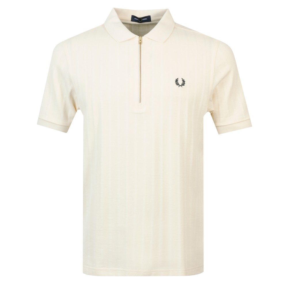 Vertical Stripe Pique Polo