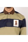 Hackett Mens Blue Heritage Harry STR Rugby Shirt