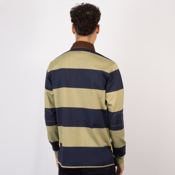 Hackett Mens Blue Heritage Harry STR Rugby Shirt main image