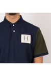 Hackett Mens Blue Heritage Union Jacket Polo Shirt