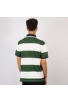 Hackett Mens Green Heritage H Stripe Polo