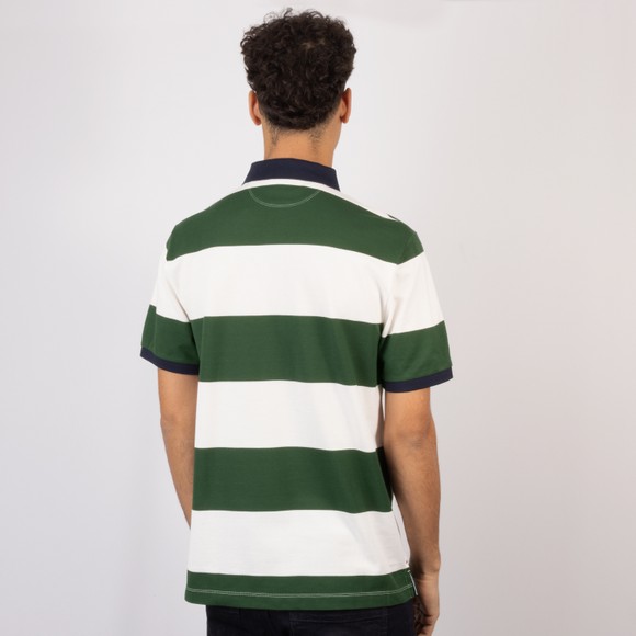Hackett Mens Green Heritage H Stripe Polo main image