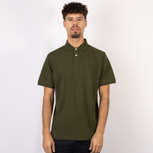 Hackett Mens Green Heritage Small Logo Polo Shirt main image