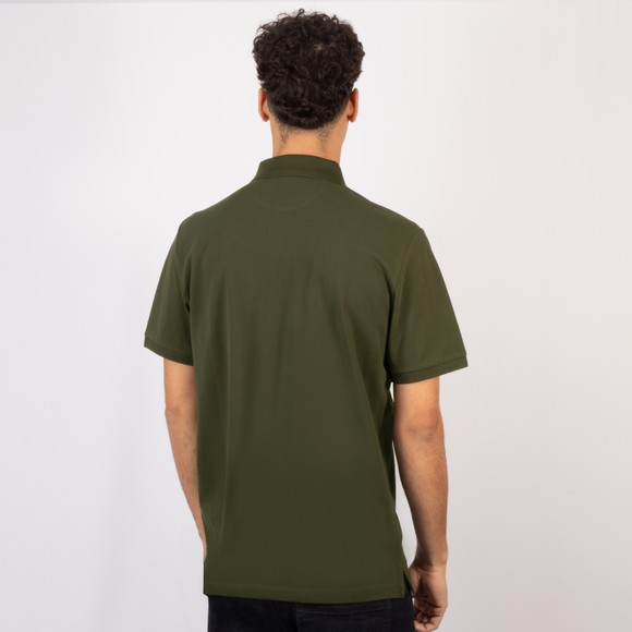 Hackett Mens Green Heritage Small Logo Polo Shirt main image
