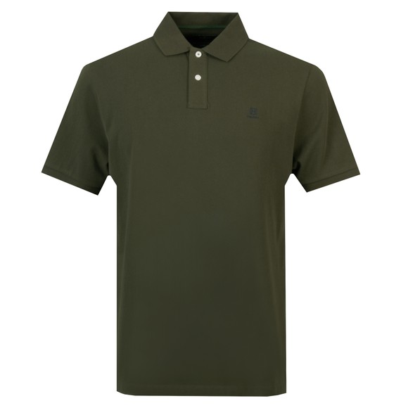 Hackett Mens Green Heritage Small Logo Polo Shirt main image