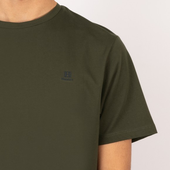 Hackett Mens Green Heritage Small Logo T-Shirt main image