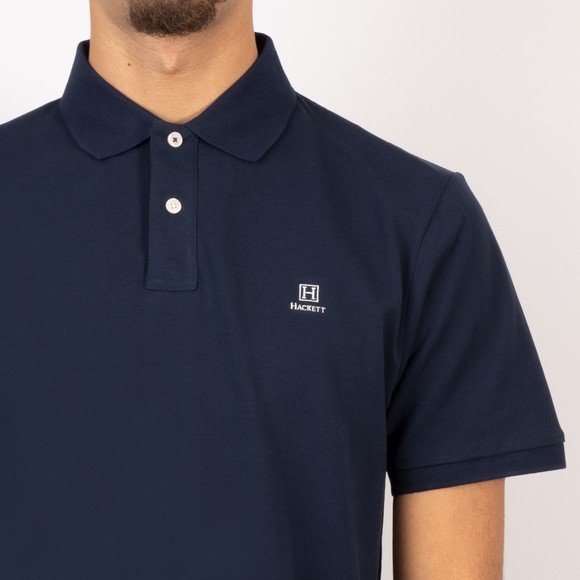 Hackett Mens Blue Heritage Small Logo Polo Shirt main image