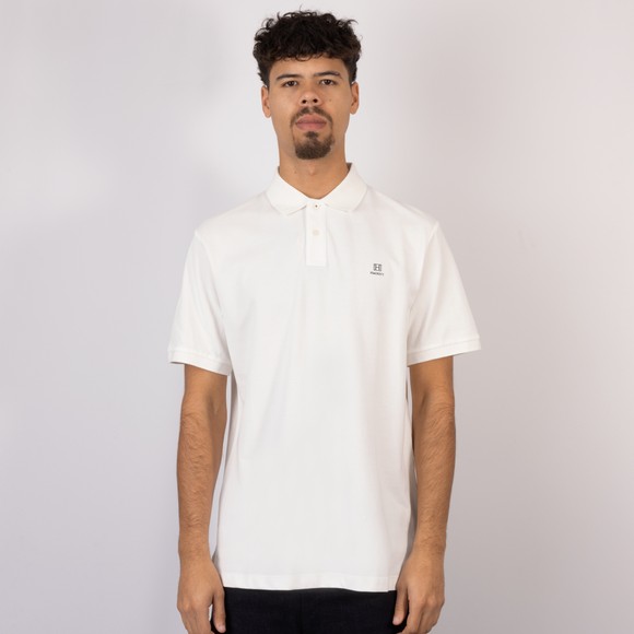 Hackett Mens Off-White Heritage Small Logo Polo Shirt main image