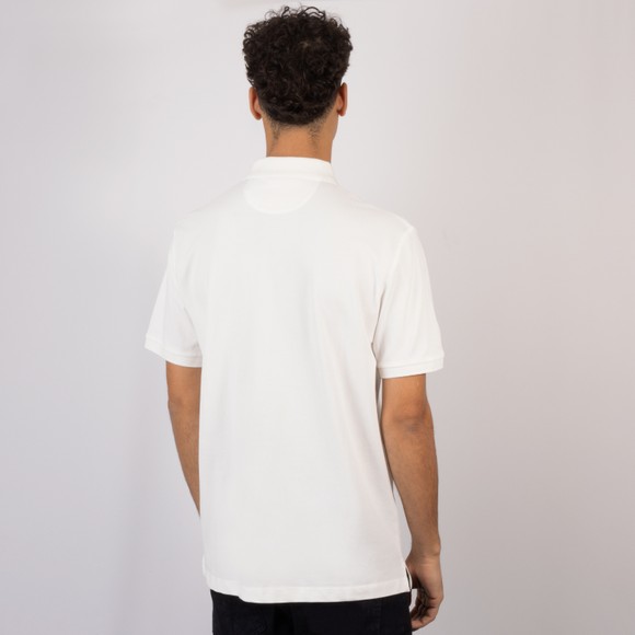 Hackett Mens Off-White Heritage Small Logo Polo Shirt main image