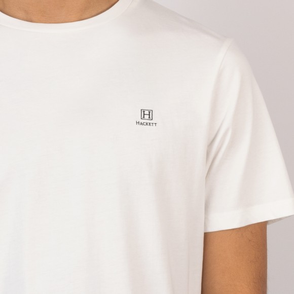 Hackett Mens Off-White Heritage Small Logo T-Shirt main image