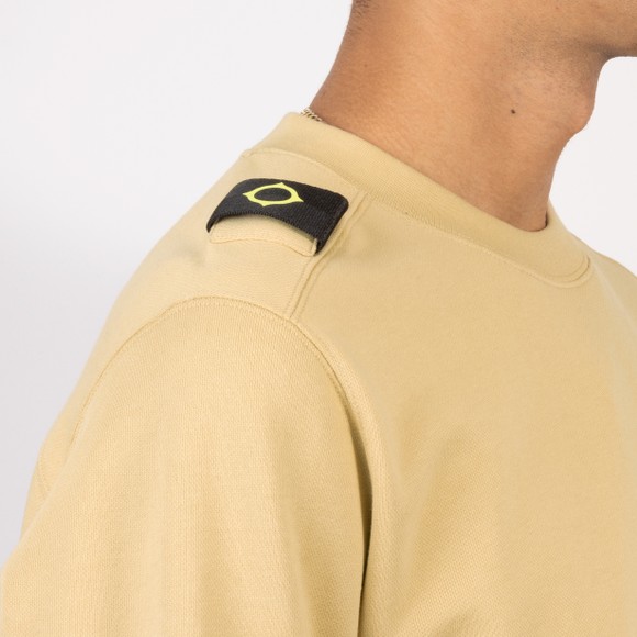 Ma.Strum Mens Beige Crew Sweatshirt #3