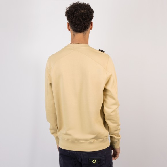 Ma.Strum Mens Beige Crew Sweatshirt #4