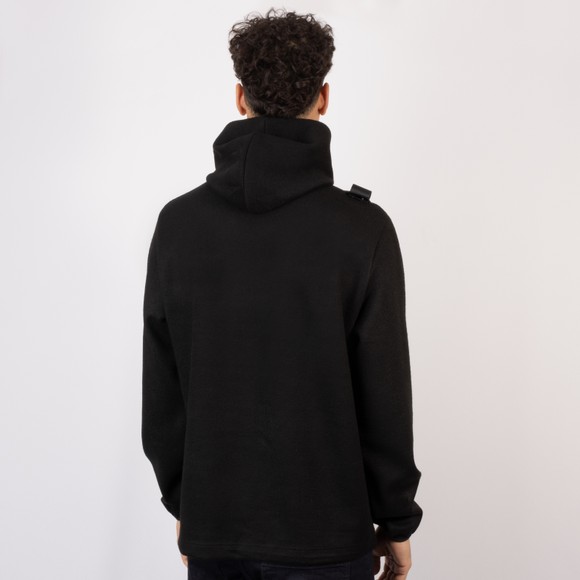 Ma.Strum Mens Black Polaris Hooded Knit Jumper  #4