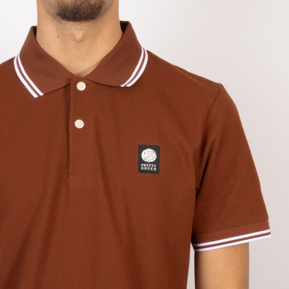 Pretty Green Mens Red Rayner Polo main image