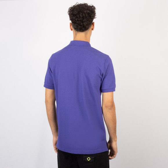 Ma.Strum Mens Blue Pique Polo Shirt #4