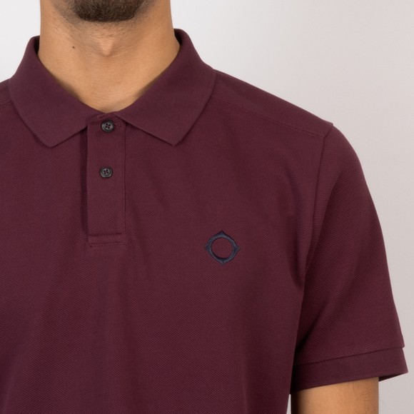 Ma.Strum Mens Red Pique Polo Shirt #3