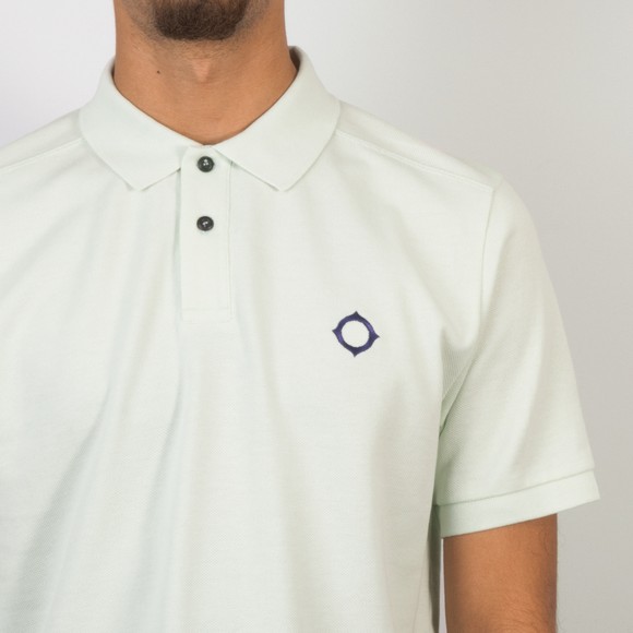 Ma.Strum Mens Blue Pique Polo Shirt #3