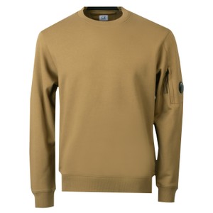 Diagonal Raised Fleece Lens Crew Neck Sweatshirt