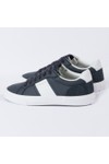 Hackett Mens Blue Blake Handles Leather Trainer