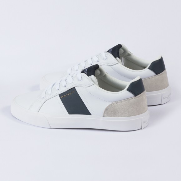 Hackett Mens White Blake Handles Leather Trainer main image