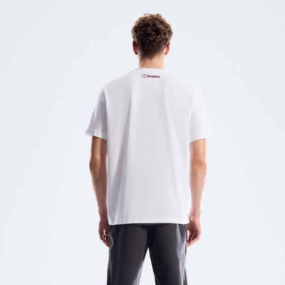 berghaus Mens White Blockmorph Essential T-Shirt #3