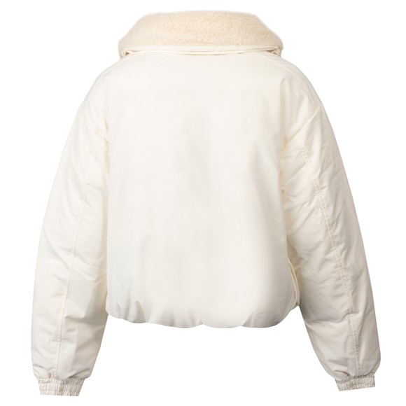 Polo Ralph Lauren Womens Off-White High - Pile Collar Down Puffer Jacket #3