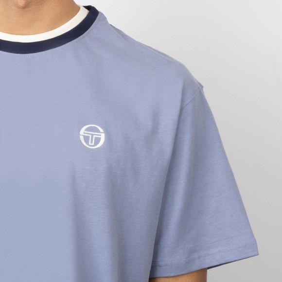 Sergio Tacchini Mens Blue Davo T-Shirt #3