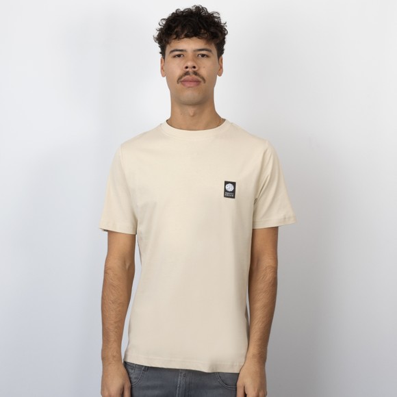 Pretty Green Mens Beige Sinclair T-Shirt main image