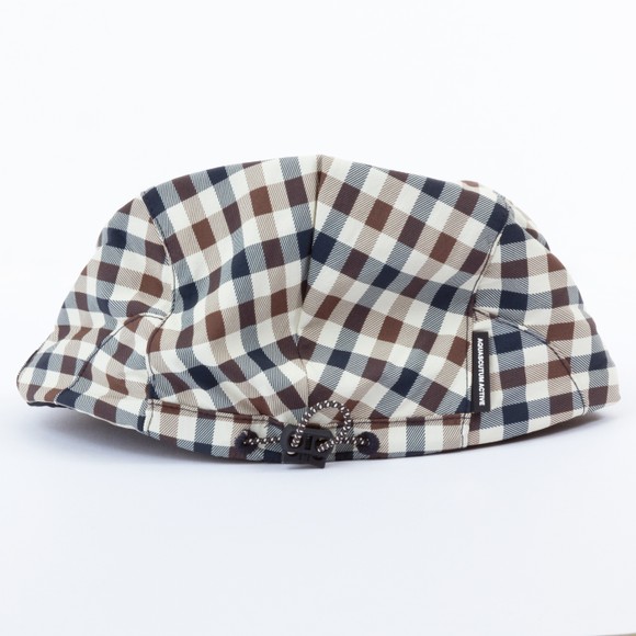 Aquascutum Mens Blue Lamina Flat Cap #3