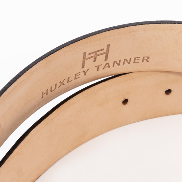 Huxley Tanner Mens Black Cruyff 35mm Polished Belt main image