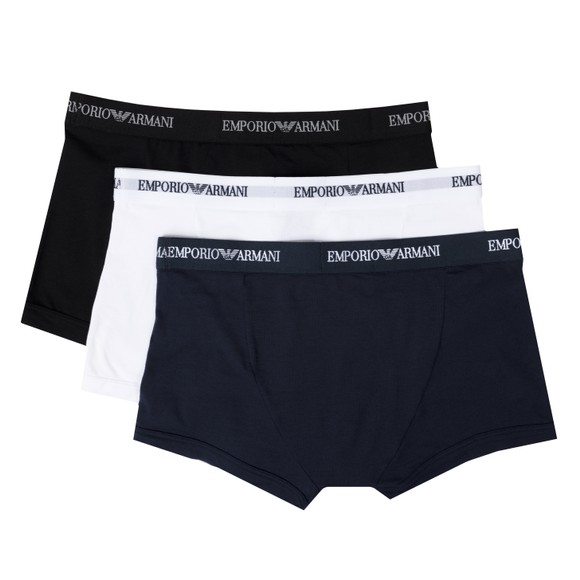 Emporio Armani Mens Blue 3 Pack Stretch Cotton Trunk #3
