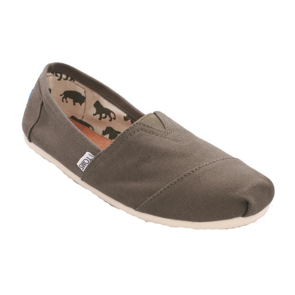 Toms Mens Green Classic Canvas Espadrilles main image