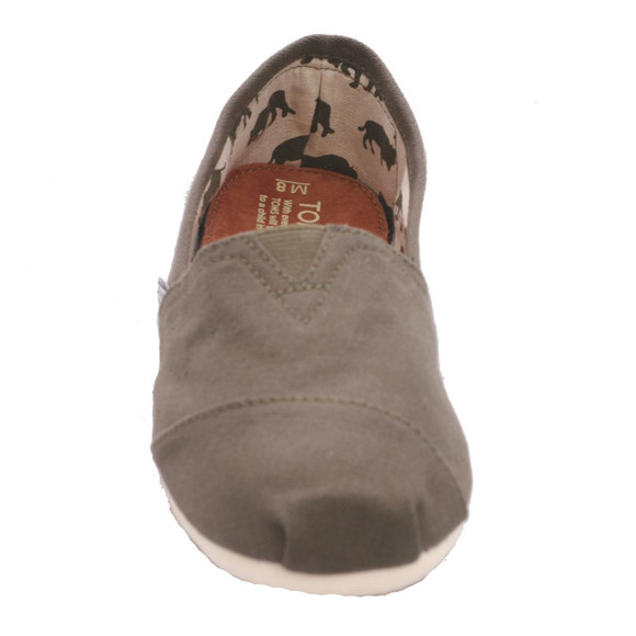 Toms Mens Green Classic Canvas Espadrilles main image