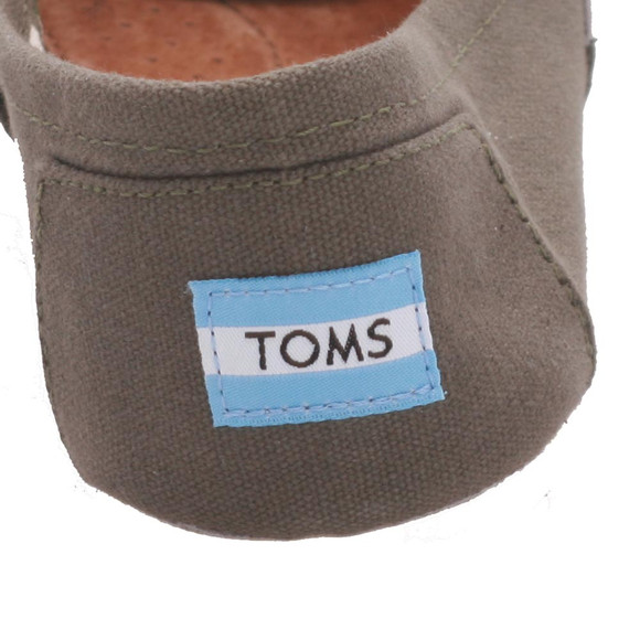 Toms Mens Green Classic Canvas Espadrilles main image