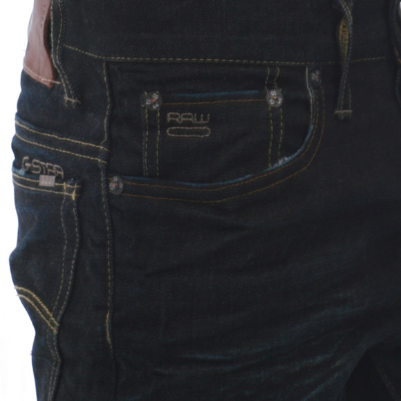 G-Star Mens Blue G-Star  3301 Kruce 3D Raw Straight Jean main image